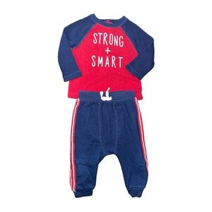 🔥 5 for $30 🔥 Cat & Jack Infant “Smart & Strong” Outfit, 6-9M